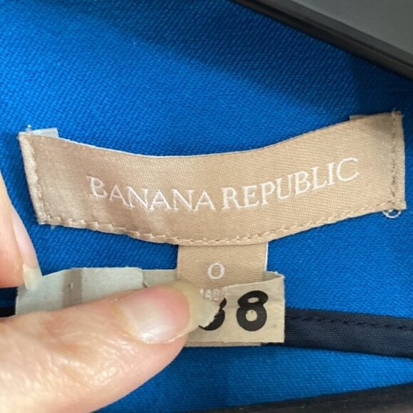 Banana Republic Blue Sleeveless Fitted Dress size 0 - Picture 11 of 13